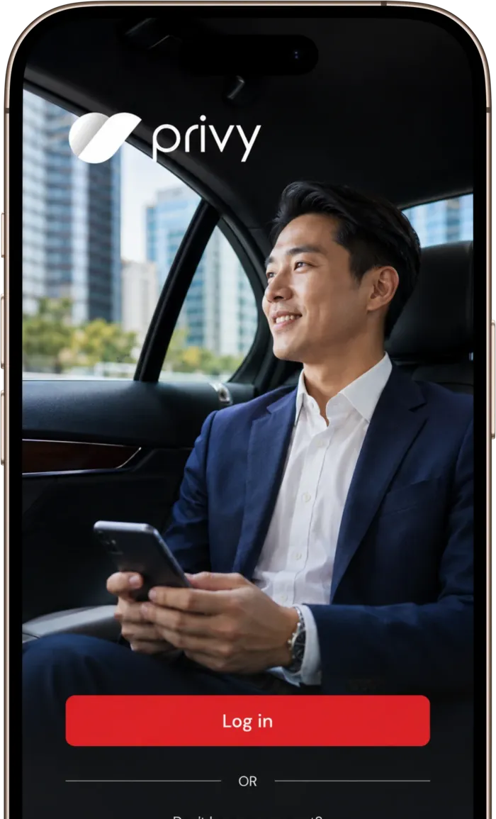Pengguna Privy bersiap masuk di aplikasi Privy